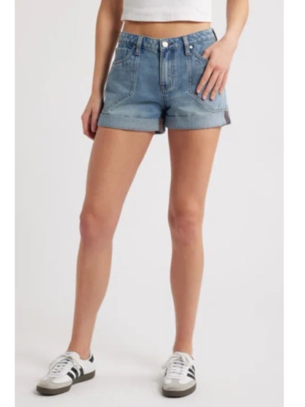 PTCL Mira Rolled Cuff Denim Shorts NWT - Picture 11 of 11